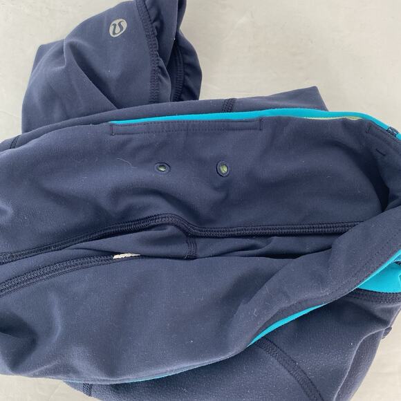 Lululemon Speed Tight Navy Blue And Teal Women's Size 6 - Picture 8 of 9